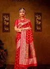 Red Colour Latest Collection Fancy Bridal And Wedding Wear Heavy Designer Banarasi Silk Saree 609